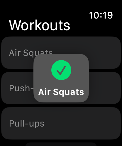 GTG Snacks Apple Watch App - Quick Access